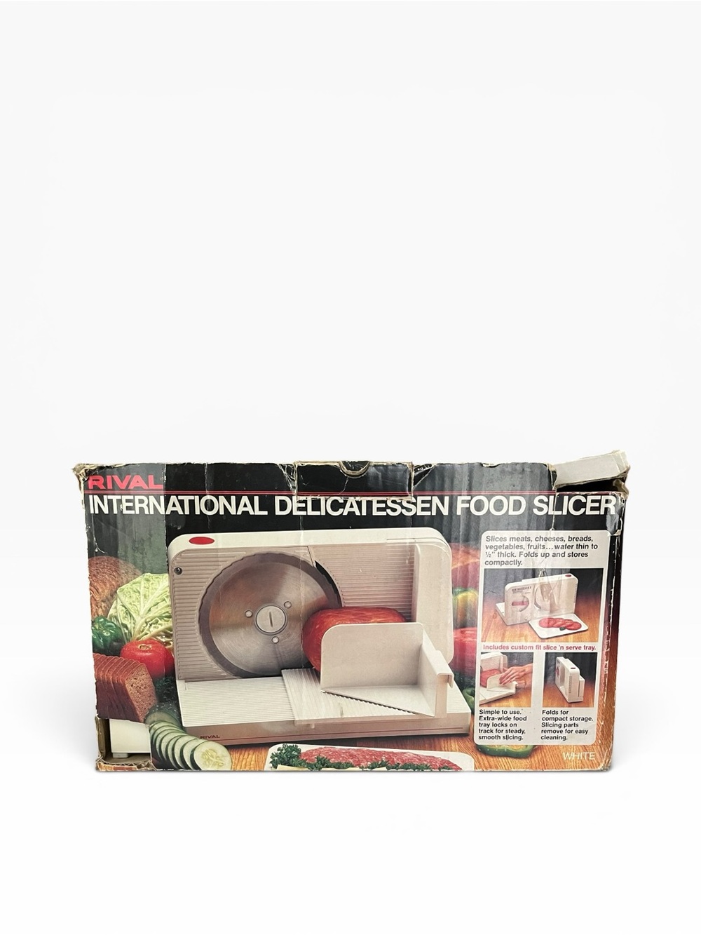 Rival International Delicatessen Electric Food Slicer Model 1040 FoldAwayGerman